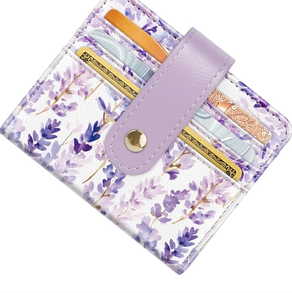 Lavender Floral Card Holder